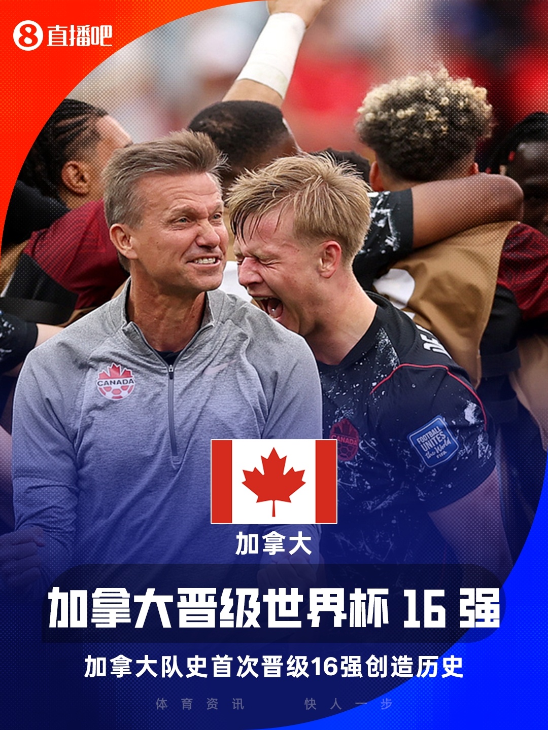 东道主补时绝杀创历史 加拿大首进世界杯16强