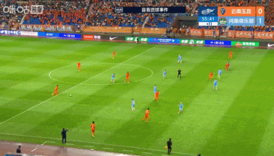 18岁布尼亚明处子球救主 玉昆2-1逆转河南暂升第三