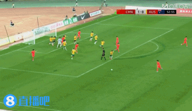 U17国足2-0领先澳大利亚 徐正鹏传中赵松源头球破门