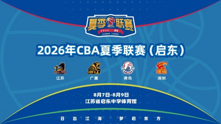 2026年CBA夏季联赛启东站8月开打 四队参赛名单公布